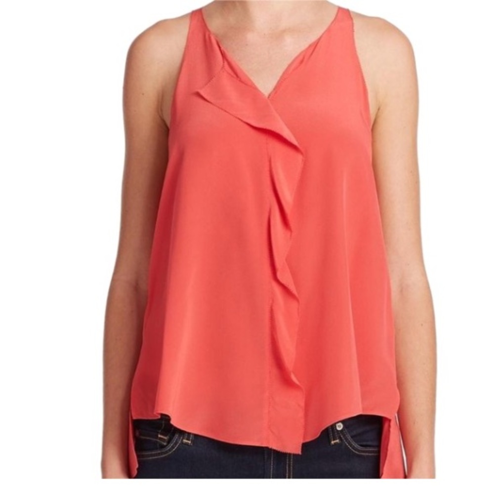Rebecca Taylor Silk Ruffle Top